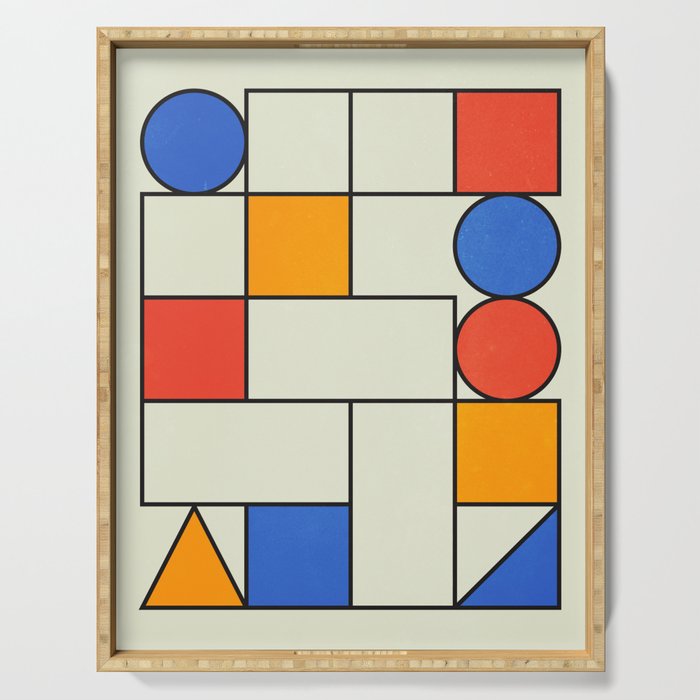 Bauhaus Blocks 02 Serving Tray Gallery Image 1