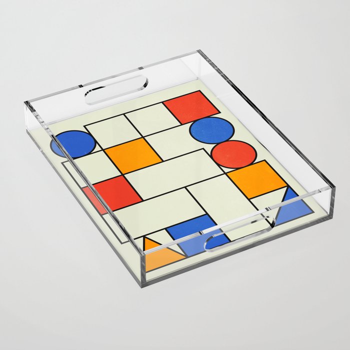 Bauhaus Blocks 02 Acrylic Tray Gallery Image 1