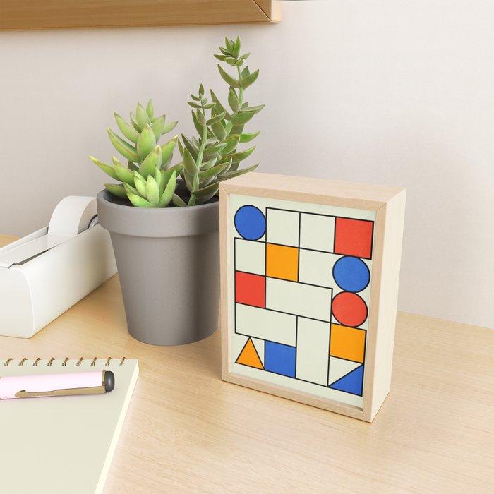 Bauhaus Blocks 02 Mini Art Print Gallery Image 2