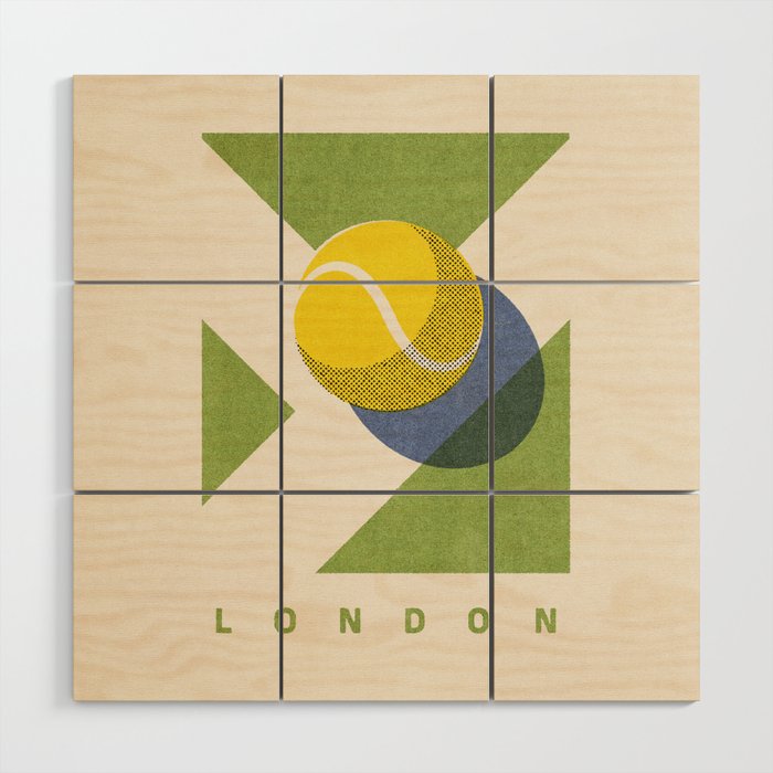 BALLS - Tennis - Grand Slam - London Wood Wall Art Gallery Image 1