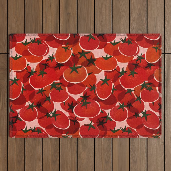 Multi Tomatoes Outdoor Rug Gallery Image 1