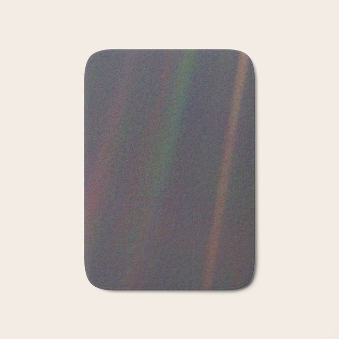 Earth as a Pale Blue Dot photographed by Voyager 1 Bath Mat Gallery Image 1