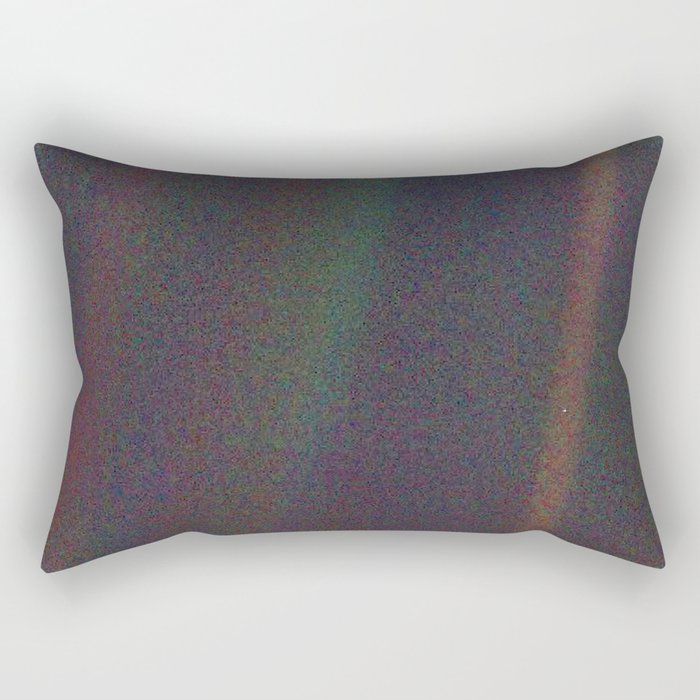 Earth as a Pale Blue Dot photographed by Voyager 1 Rectangular Pillow Gallery Image 2