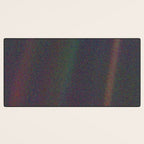 Earth as a Pale Blue Dot photographed by Voyager 1 Desk Mat Gallery Image 3