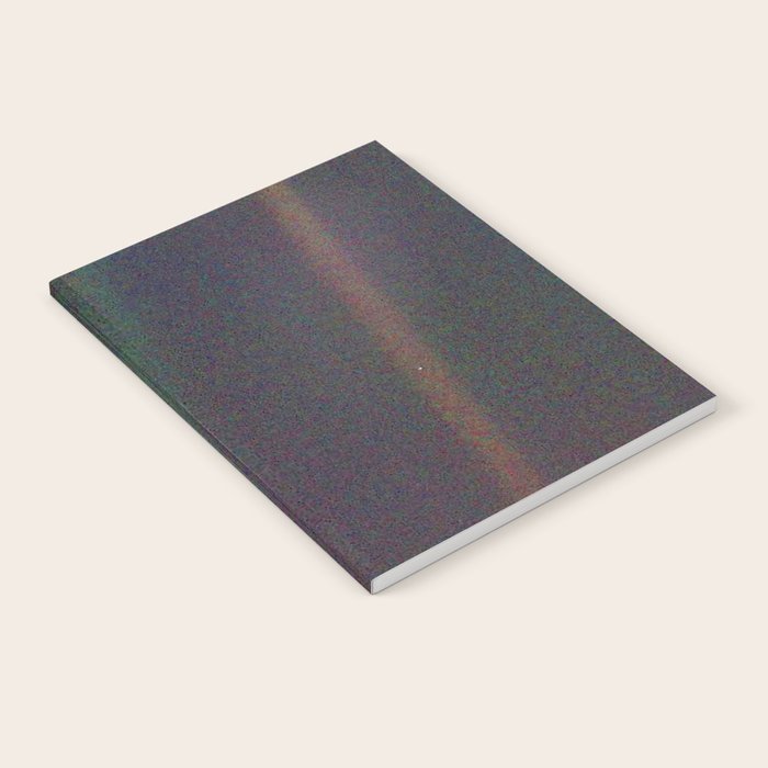 Earth as a Pale Blue Dot photographed by Voyager 1 Notebook Gallery Image 2