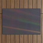 Earth as a Pale Blue Dot photographed by Voyager 1 Outdoor Rug Gallery Image 1