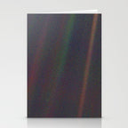 Earth as a Pale Blue Dot photographed by Voyager 1 Stationery Card Gallery Image 2