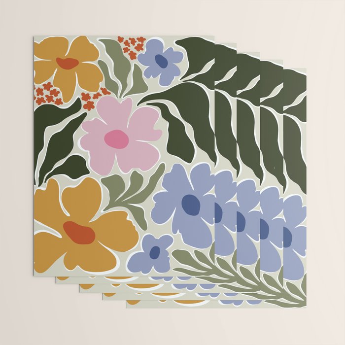 Nostalgic Flora Wrapping Paper Gallery Image 3