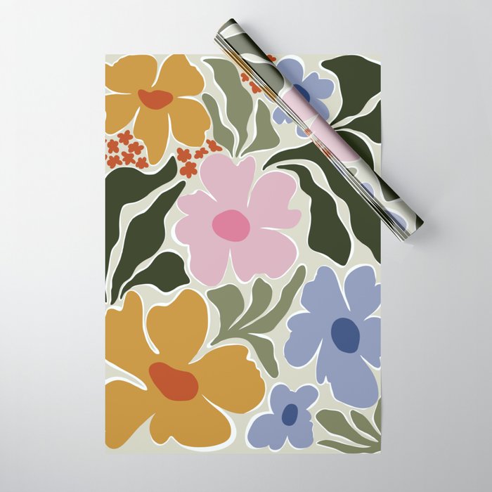 Nostalgic Flora Wrapping Paper Gallery Image 1