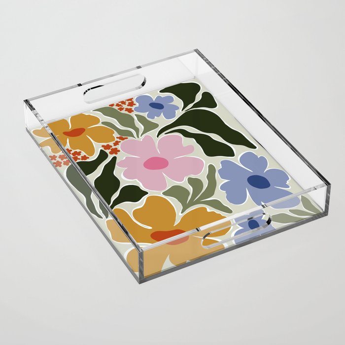 Nostalgic Flora Acrylic Tray Gallery Image 1