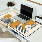 Stripes and Square Composition - Abstract Desk Mat Gallery Image 2