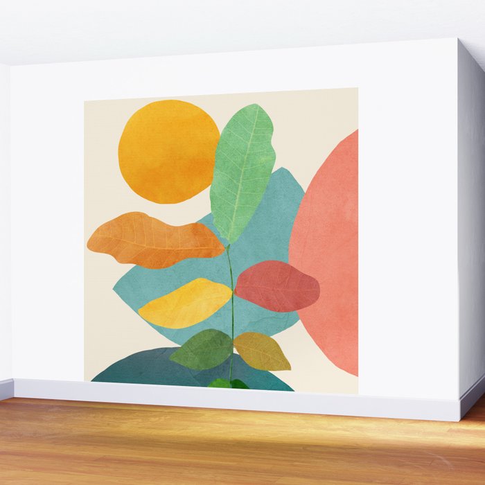 Colorful Branching Out 18 Wall Mural Gallery Image 2