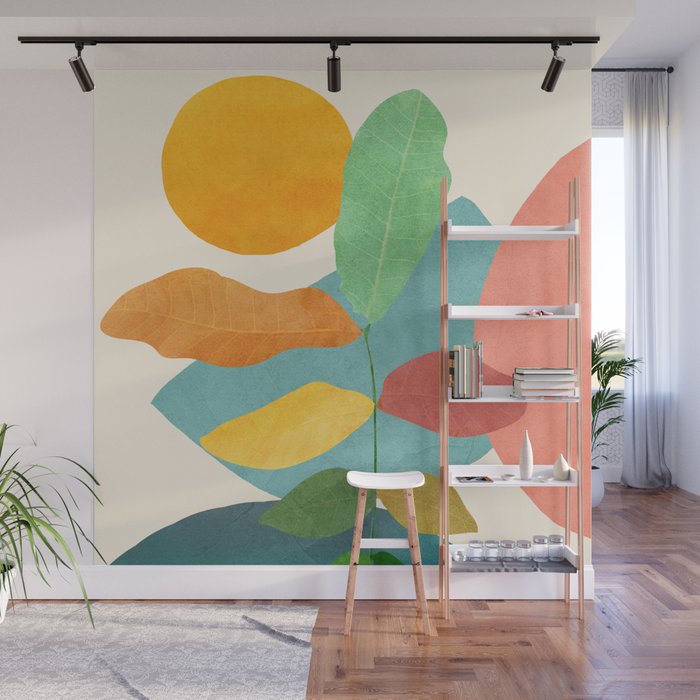 Colorful Branching Out 18 Wall Mural Gallery Image 1
