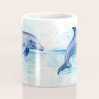 Dolphin Watercolor Sea Creature Animal Coffee Mug Gallery Image 4