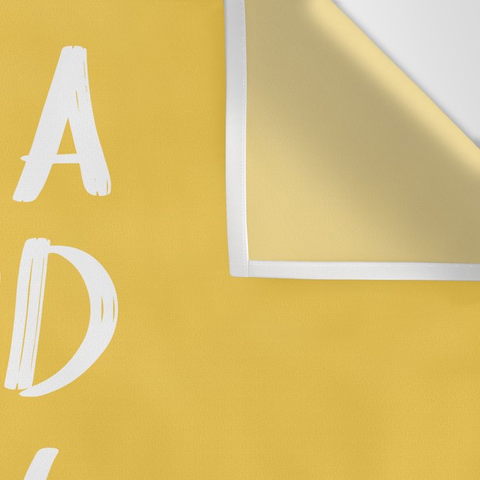 It's a Good Day to Be Happy - Yellow Wall Tapestry Gallery Image 3