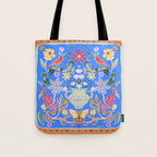 Blue Magical Garden Tote Bag Gallery Image 1