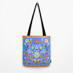 Blue Magical Garden Tote Bag Gallery Image 2