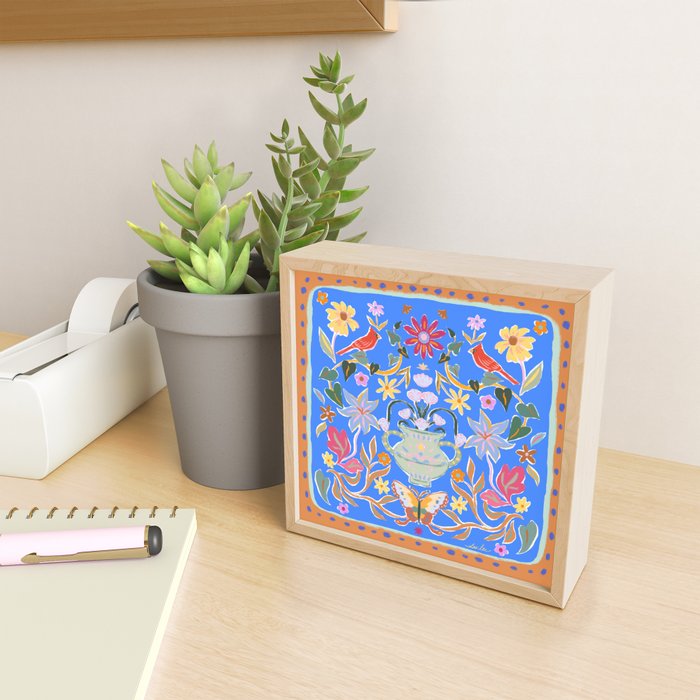 Blue Magical Garden Mini Art Print Gallery Image 2