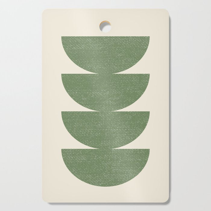 Half Circle 3 - Green Cutting Board Gallery Image 1