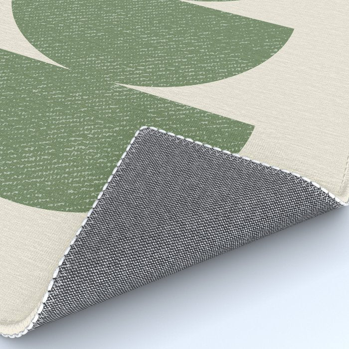 Half Circle 3 - Green Rug Gallery Image 4