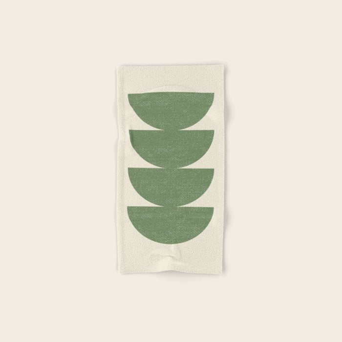 Half Circle 3 - Green Bath Towel Gallery Image 1