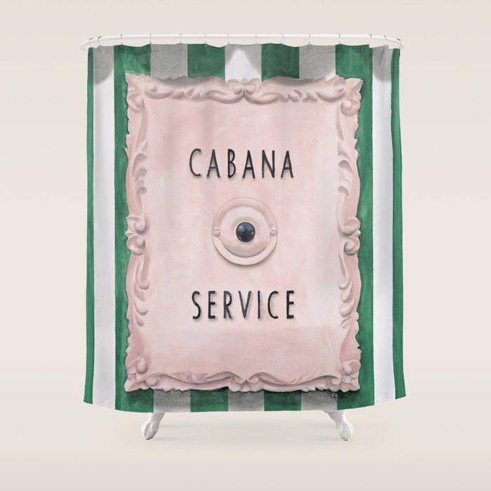 Press For Cabana Service Shower Curtain Gallery Image 1