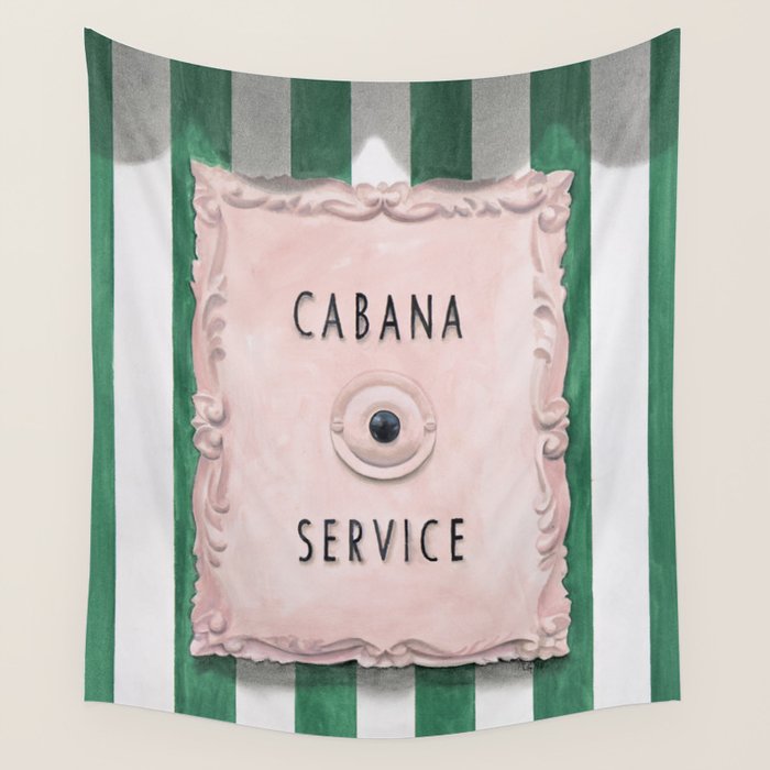 Press For Cabana Service Wall Tapestry Gallery Image 4