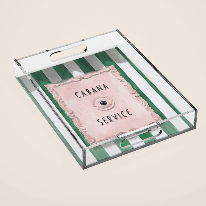 Press For Cabana Service Acrylic Tray Gallery Image 1
