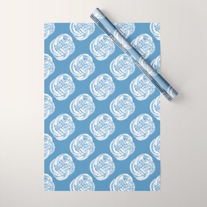 Coastal Knot Interlacing Wrapping Paper Gallery Image 1