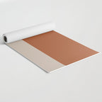 Minimalist Solid Color Block in Clay and Putty Yoga Mat Gallery Image 2
