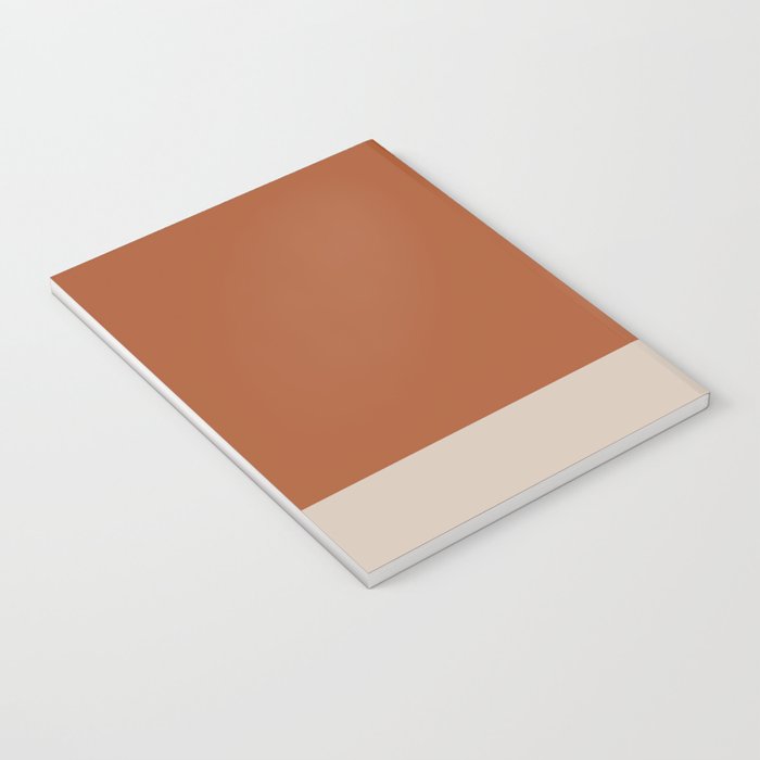 Minimalist Solid Color Block in Clay and Putty Notebook Gallery Image 3