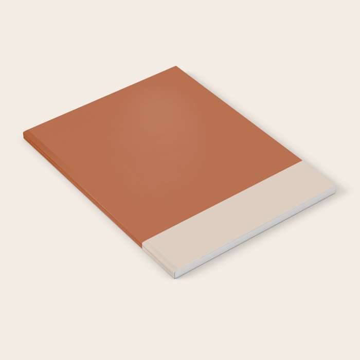 Minimalist Solid Color Block in Clay and Putty Notebook Gallery Image 2