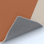 Minimalist Solid Color Block in Clay and Putty Rug Gallery Image 4