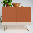 Minimalist Solid Color Block in Clay and Putty Credenza Gallery Image 1