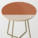 Minimalist Solid Color Block in Clay and Putty Side Table Gallery Image 2