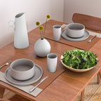 Minimalist Solid Color Block in Clay and Putty Placemat Gallery Image 2