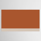 Minimalist Solid Color Block in Clay and Putty Tablecloth Gallery Image 2