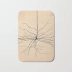 Santiago Ramon y Cajal Pyramida Neuron Drawing 1904 Bath Mat Gallery Image 1