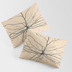 Santiago Ramon y Cajal Pyramida Neuron Drawing 1904 Pillow Sham Gallery Image 3