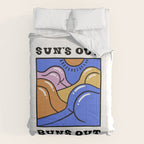 Sun's Out Buns Out (with Lettering) Comforter Gallery Image 6