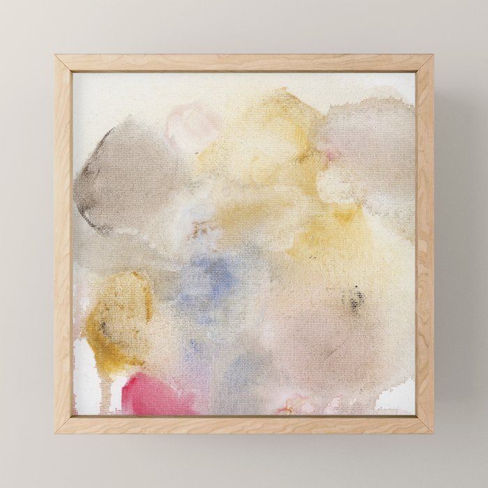 Bloom No. 11 Abstract watercolor floral Mini Art Print Gallery Image 1