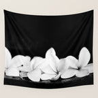 Singapore White Plumeria Flowers the Fragrance of Hawaii Wall Tapestry Gallery Image 4