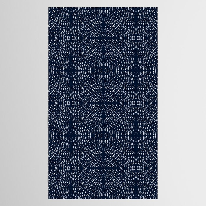 Celestial Stars Art, Indigo Blue, Boho Wall Art, Tablecloth Gallery Image 2