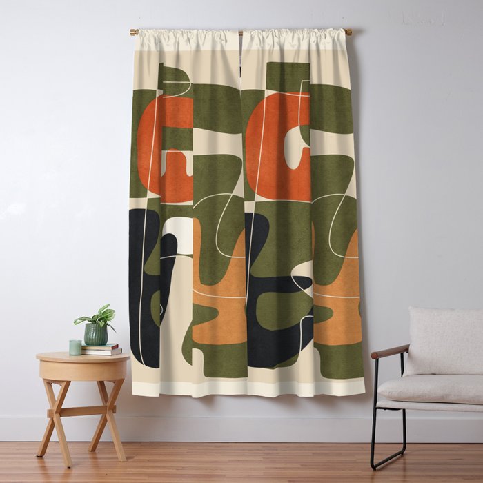 Organic Rhythms 2 Window Curtain Gallery Image 1