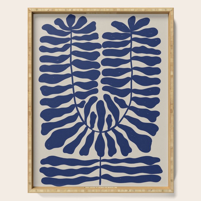 One Hundred-Leaved Plant #8 Serving Tray Gallery Image 1
