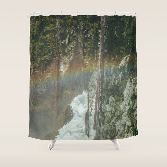 Frozen Rainbow Shower Curtain Gallery Image 1