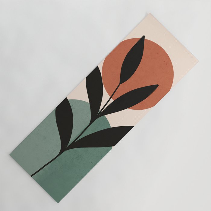 Abstract Art Tropical Leaf 16 Yoga Mat Gallery Image 1
