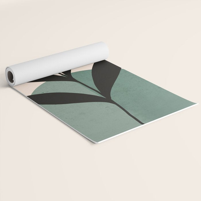 Abstract Art Tropical Leaf 16 Yoga Mat Gallery Image 2
