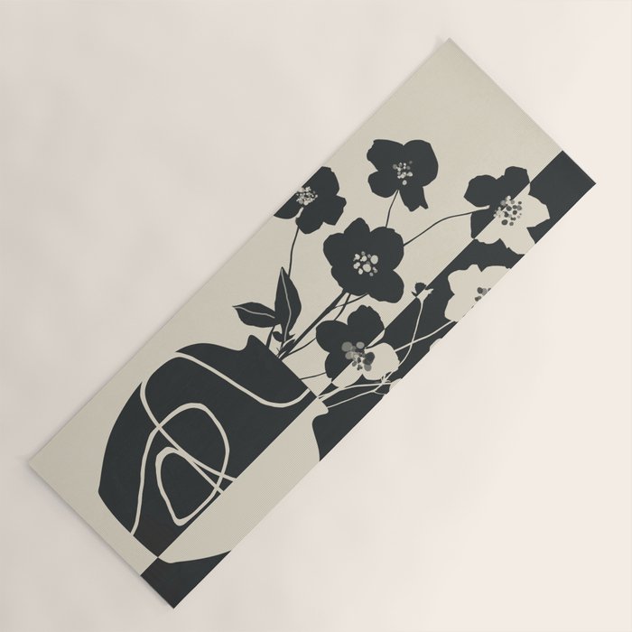 Botanical Contrast 1 Yoga Mat Gallery Image 1