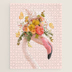 FLORAL FLAMINGO Jigsaw Puzzle Gallery Image 1